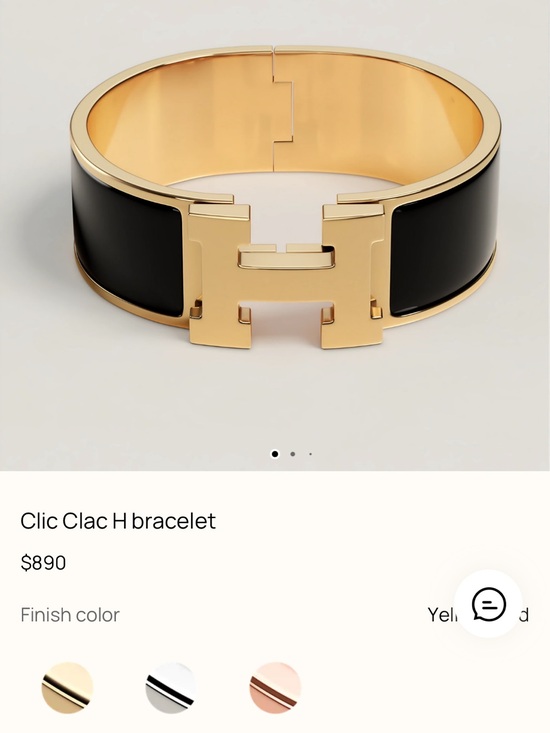 Hermes Jewelry - Hermès Clic Clac H Bracelet in Black and Gold